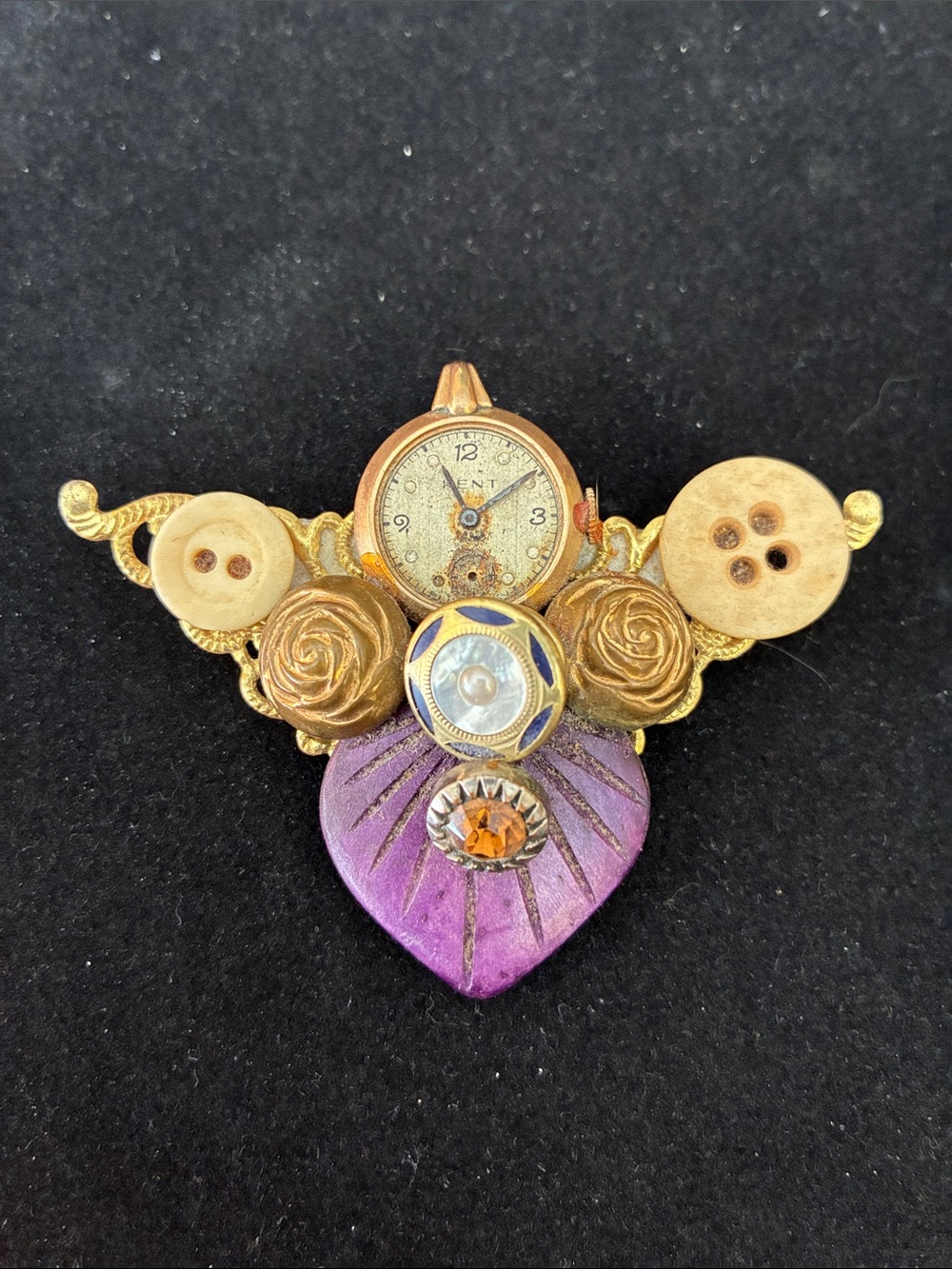 Funky handmade pin
